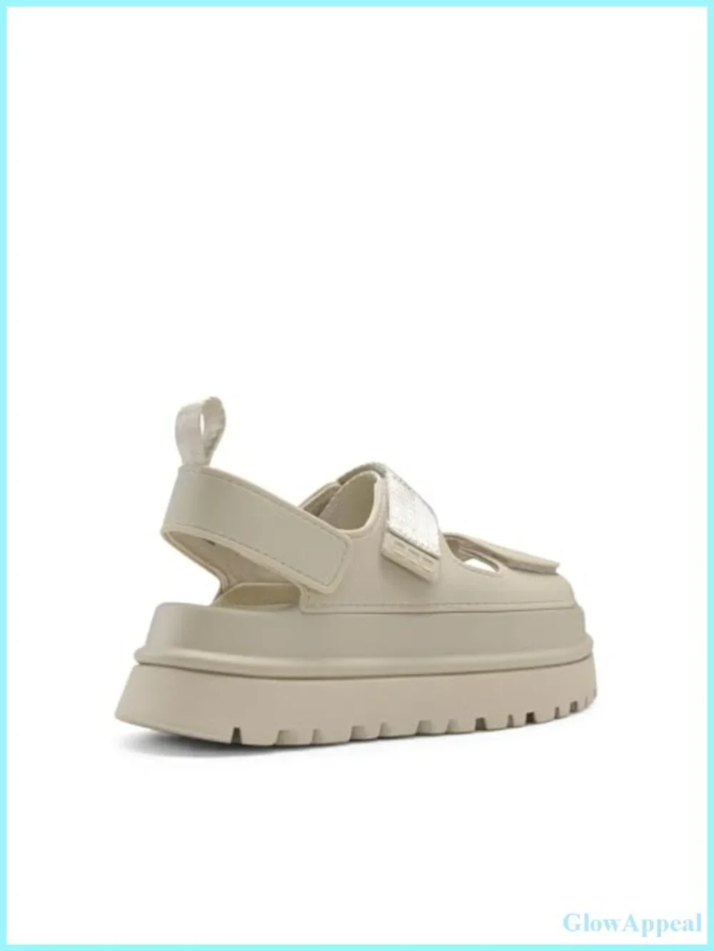Women's Platform Flat Sandals Multi-Strap Hook & Loop Casual Summer Shoes